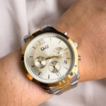 Reloj Q&Q Unisex Plateado Dorado C71A004Y