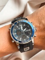 Reloj G-FORCE casco negro azul