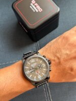RELOJ G-FORCE HOMBRE CRONO CUERO FONDO NEGRO - Imagen 4