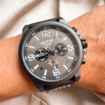 RELOJ G-FORCE HOMBRE CRONO CUERO FONDO NEGRO