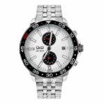 RELOJ QYQ A53A PLATEADO MULTIFUNCIONAL