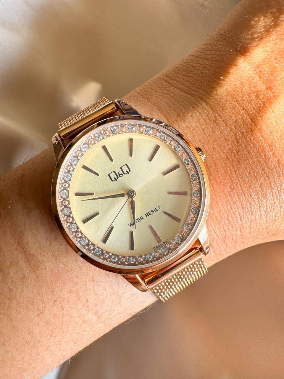 QYQ B09-801Y ORO ROSA MALLA RELOJ QYQ B09-801Y ORO ROSA MALLA - Imagen 1