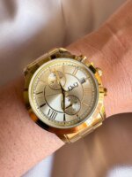 RELOJ QYQ A25A DORADO FONDO DORADO