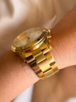 RELOJ QYQ A25A DORADO FONDO DORADO - Imagen 2