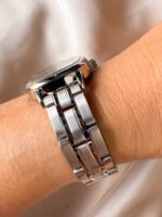 RELOJ QYQ Q06C-002PY VINTAGE PLATEADO - Imagen 2