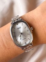 RELOJ QYQ Q06C-002PY VINTAGE PLATEADO