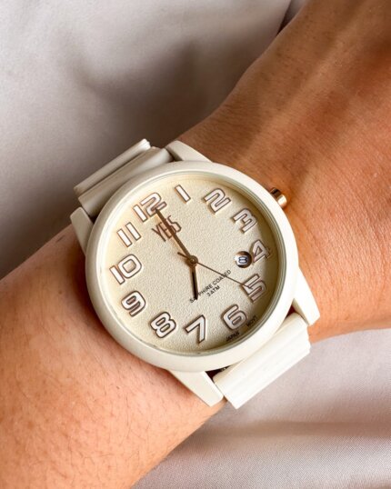 RELOJ Y25039-05 YESS BEIGE SILICONA